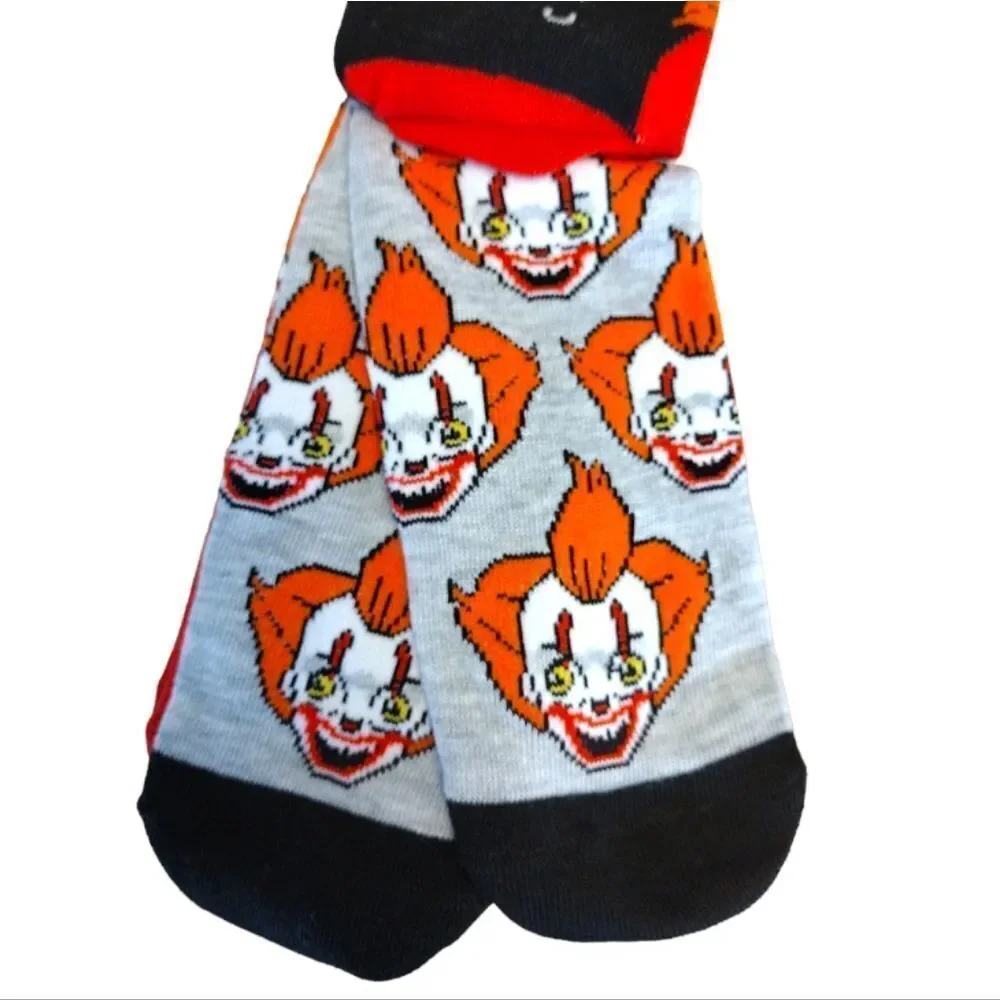 WB IT Chapter Pennywise Prints 5‎ Pairs Low Cut Ankle Socks NWT